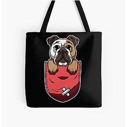 Dog In Pocket Bags - Dog in your pocket All Over Print Tote Bag RB1011