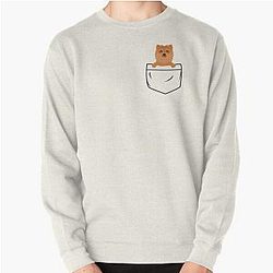 Dog In Pocket Sweatshirts - Dog in pocket Pullover Sweatshirt RB1011