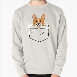 Dog In Pocket Sweatshirts - Dog in pocket Pullover Sweatshirt RB1011