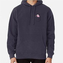 Dog In Pocket Hoodies - Cowardly Dog in Pocket  Pullover Hoodie RB1011