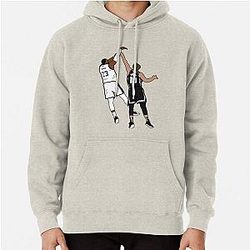 LeBron James shoots over Domantas Sabonis Hoodie