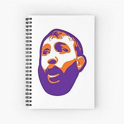 Dominick Reyes Purple Spiral Notebook