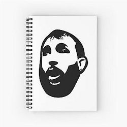 Dominick Reyes Black Spiral Notebook