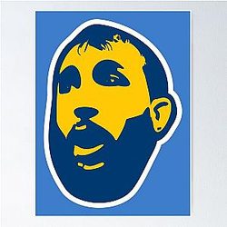 Dominick Reyes Blue Poster