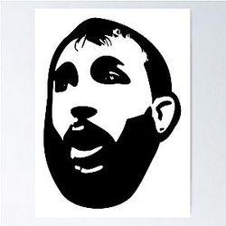 Dominick Reyes Black Poster