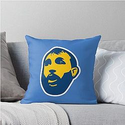 Dominick Reyes Blue Throw Pillow