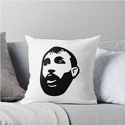 Dominick Reyes Black Throw Pillow