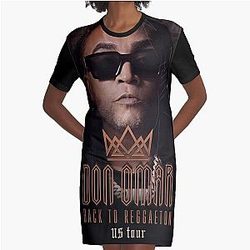 Don Omar Back to Reggaeton T-Shirt Dress