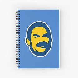 Don Frye Blue Spiral Notebook