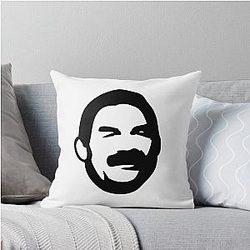 Don Frye Black Throw Pillow