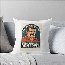 Don Frye Diesel Power If Diesel Became a Man Throw Pillow