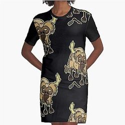 Shaved Beefalo Graphic T-Shirt Dress