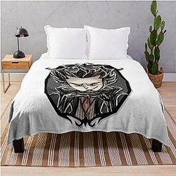 Don't Starve Wilson Character Art Throw Blanket