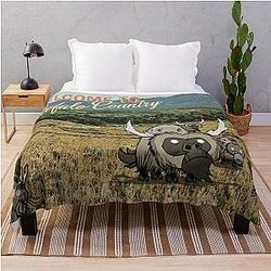 Beefalo Country - Don't Starve Throw Blanket