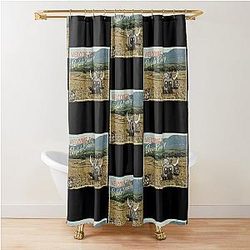 Beefalo country Shower Curtain