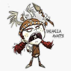 Wigfrid - Don't Starve Sticker Vinyl Decal Waterproof 5"