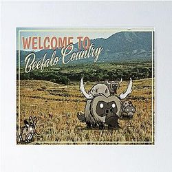 Beefalo Country - Don't Starve Poster