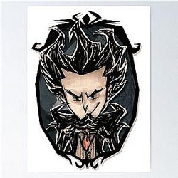 Wilson from Don't Starve Together Videogame Character Poster