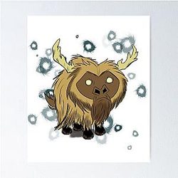 Beefalo Don't Starve Poster
