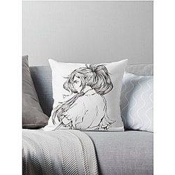Dororo Hyakkimaru Line Art Throw Pillow