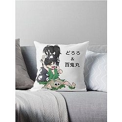 Dororo and Hyakkimaru Throw Pillow