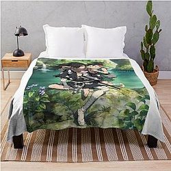 Dororo Hyakkimaru Art Throw Blanket