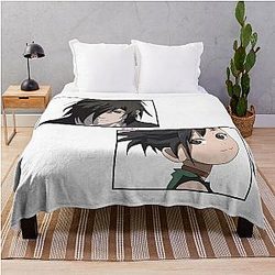 Dororo and Hyakkimaru Design Throw Blanket