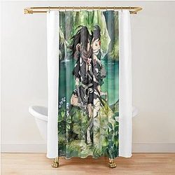 Dororo and Hyakkimaru Art Shower Curtain