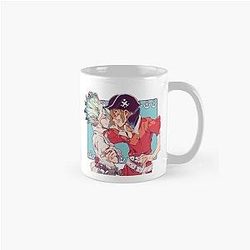 Dr. Stone Mugs - Ryusui Nanami y Senku (Sketch) Classic Mug RB2805