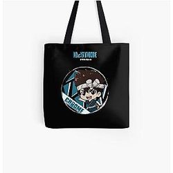 Dr. Stone Bags - Piedra cromada todo sobre la impresión bolsa de tote RB2805