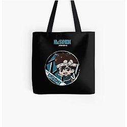 Dr. Stone Bags - Piedra de cromo (estilo de gruta) todo sobre la bolsa de tote de impresión RB2805