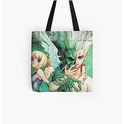 Dr. Stone Bags - Dr. Stone All Over Print Tote Bag RB2805