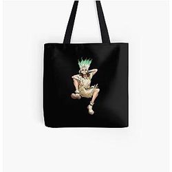 Dr. Stone Bags - Senku de Dr Stone All over Print Tote Bag RB2805