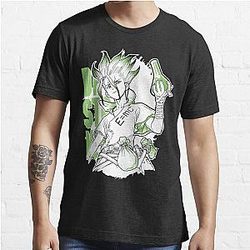 Dr. Stone T-Shirts - Stenen wetenschapper Essentieel T-Shirt RB2805