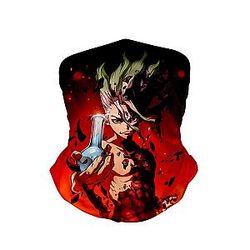 Dr. Stone Neck Gaiter - Senku Ishigami Classic Red Dr. Stanley Neck Gaiter Bandanna Scarf