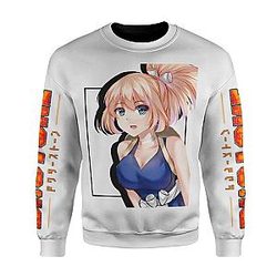 Dr. Stone Sweatshirts - Kohaku Blue Frame Cool 3D Printed Sweatshirt