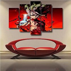 Dr. Stone Wall Arts - Senku Ishigami Classic Red Inicio dinámico 3D