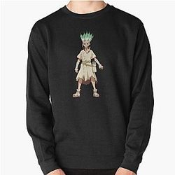 Dr. Stone Sweatshirts - Senku de Dr Stone Pullover Sweatshirt RB2805