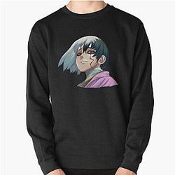 Dr. Stone Sweatshirts - Asagiri Gen Pullover Sweatshirt RB2805