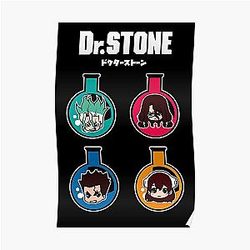Dr. Posters de Pedra - Senku All CHARACTERS CHIBI Poster RB2805