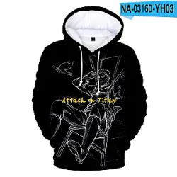 Ataque en Titan Hoodie - Ataque impreso en Titan Hoodies