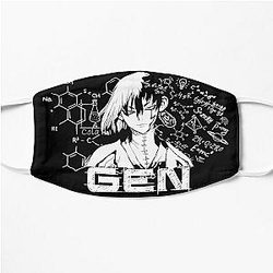 Dr. Stone Face Masks - Gen Anime Fan art Dr stone Flat Mask RB2805