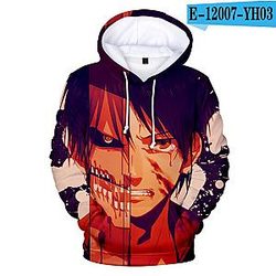 Ataque en Titan Hoodie - Ataque casual impreso en Titan Hoodies