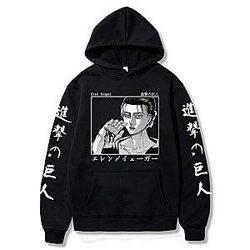 Ataque em Titan Hoodie - Roupa de rua com capuz Casual Pullover Roupas Hoodies