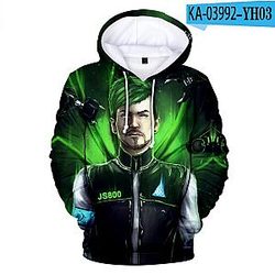 Jacksepticeye Hoodie - 3D impresso moda manga comprida Hoodies