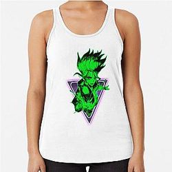 Dr. Stone Tank Tops - Senku Ishigami 2 Racerback Tank Top RB2805