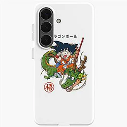 Dragon Ball Inspired Goku and Shenron Artwork Samsung Galaxy Soft Case