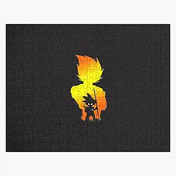 Dragon Ball Z Inspired Son Goku Collection Artwork by thoangdx Jigsaw Puzzle