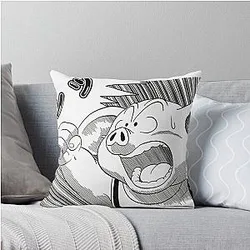 Dragon Ball Oolong makes a wish throw pillow