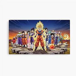 Dragon Ball Z Super Saiyan Anime Canvas Print
